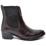 Bota Feminina Cano Curto Salto Baixinho BT050 Friozinho Moda Inverno Bota Modinha