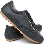 Mocassim Feminino Calce Fácil Dia a Dia Sapato Feminino Ref.: 2010 Preto Moda Conforto