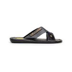 Chinelo Em Couro Modelo Fechado Franca Forte Masculino Confortável Resistente Antiderrapante