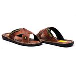 Chinelo Em Couro Modelo Fechado Franca Forte Masculino Confortável Resistente Antiderrapante