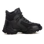 Bota Coturno Tênis Masculino Casual Preto BPM 401 Couro Legítmo Fulgore Militar Motociclista Resistente Conforto