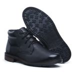 Bota Masculina Coturno em Couro com Cadarço Total Conforto