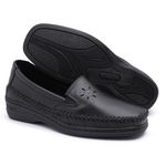 Sapato Tênis Mocassim Feminino Preto Confort Ortopédico Diabético - Esporão Resistente Linha Senhora