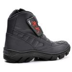 Coturno Bota De Motoqueiro Semipermeável Resistente Unissex de Couro Casual Confortável