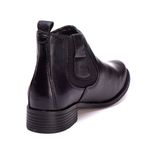 Botinha Feminina Preta 6103 Couro Legítimo Moda Feminina Resistente