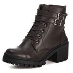 Bota Feminina Café Tratorada em Couro Legitimo Ref.: 6732 Pettinari - Modernidade e Resistência!