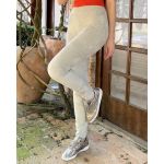 Calça Legging em Veludo Cotelê Bege ref cl 26