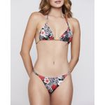 Biquini Tanguinha Floral Vermelho 725