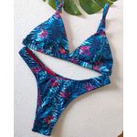 Biquini Asa Delta Monstera Azul 776