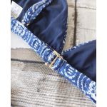 Biquini Asa Delta Tie Dye Azul com Top Fixo 330