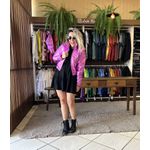 Jaqueta Puffer Metalizada Ibiza - Rosa