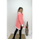 Poncho Urban - Branco/Laranja Neon