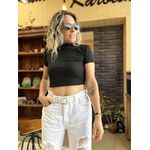 Blusa cropped Curitiba - Preto