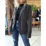 Blazer Risca de Giz Dallas - Preto