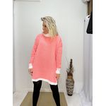 Poncho Urban - Branco/Laranja Neon