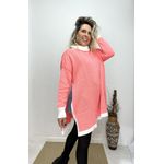 Poncho Urban - Branco/Laranja Neon