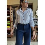 Camisa Cropped Lindóia - Branco