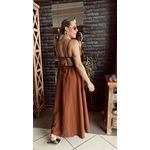Vestido longo Paraty - Marrom