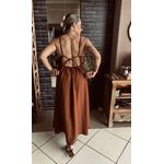 Vestido longo Paraty - Marrom