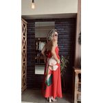 Vestido Barcelos Floral - Vermelho