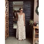 Vestido longo/Midi Belmonte - Creme