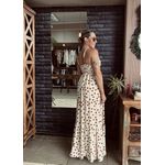 Vestido longo/Midi Belmonte - Creme