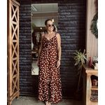 Vestido longo/Midi Belmonte - Marrom