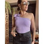 Blusa nula manga Flor Guarani - Lavanda