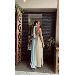 Vestido Dualité - Azul/Bege