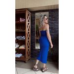 Vestido MIDI Jordão - Azul