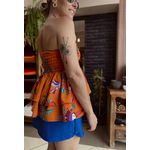 Blusa/Saia Londrina - Laranja Estampado