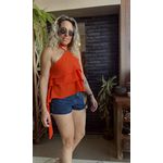 Blusa babados Trancoso - Laranja