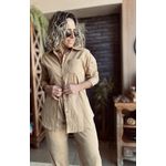 Conjunto em linho Angelina - Doce de Leite