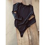 Body manga longa Estiva - Preto