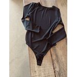 Body manga longa Estiva - Preto