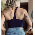 Body nó torcido Carolina - Azul Marinho