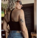 Body nó torcido Carolina - Preto