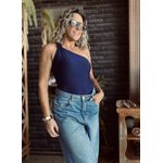 Body nó torcido Carolina - Azul Marinho