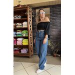 Calça jeans wide leg - Guarujá