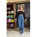 Calça jeans wide leg - Guarujá