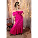 Vestido Longo Violeta - Rosa Pink