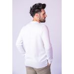 Suéter Masculino 1 Cabo Plus size - Branco