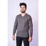 Suéter Masculino 2 Cabos Plus size - Cinza