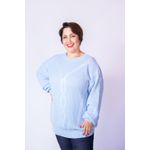 Blusa Trança Frontal - Plus size