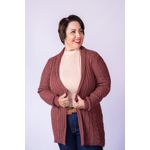 Cardigan com Gola