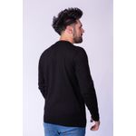 Suéter Masculino 1 Cabo Plus size - Preto