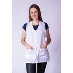 Jaleco Branco Com Renda Plus Size