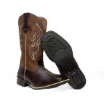 Bota Texana Feminina em Couro Marrom 7251 Kapell