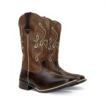 Bota Texana Feminina em Couro Marrom 7251 Kapell