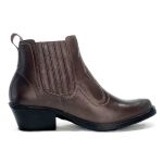 Bota Country Masculina Em Couro Nobre Legítimo Café Kapell